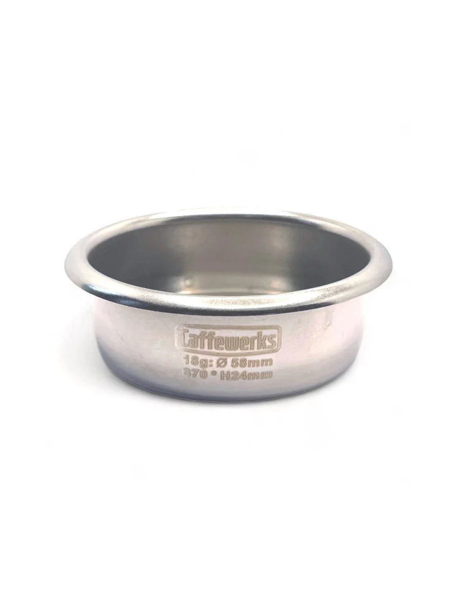 CAFFEWERKS - BaristaFLO Ridgeless Espresso Filter Basket (18g) - Café Liégeois Canada Inc.