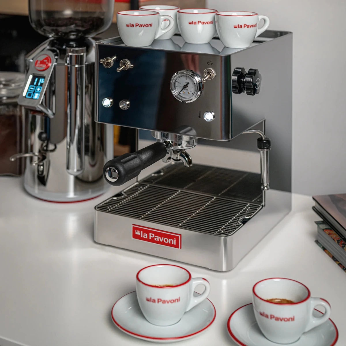 La Pavoni - Casa Bar Steel Manual Espresso Machine Stainless Steel - Café Liégeois Canada Inc.