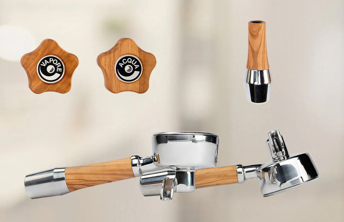 ECM - Olive Wood Accessory Kit - Rotary Style - Café Liégeois Canada Inc.